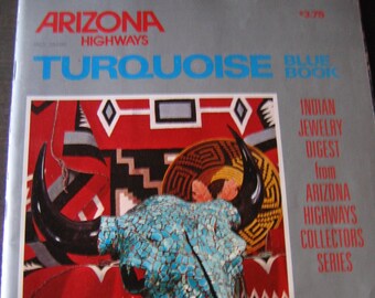 Arizona Highways Turquoise Blue Book Magazine 1975