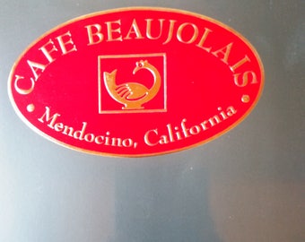 SIGNED Cafe Beaujolais Cookbook of Mendocino, CA by Margaret S. Fox