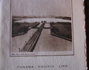 Panama Pacific Menu Cruise San Francisco to NY 1934