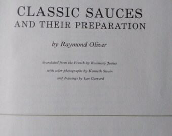 Classic Sauces by Raymond Oliver
