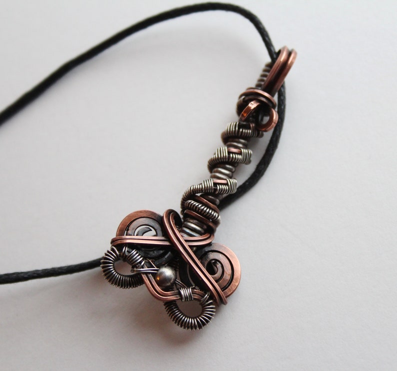 Norse Pagan Jewelry Sterling Silver and Copper Mjolnir Pendant Mixed Metal Thor/'s Hammer Necklace