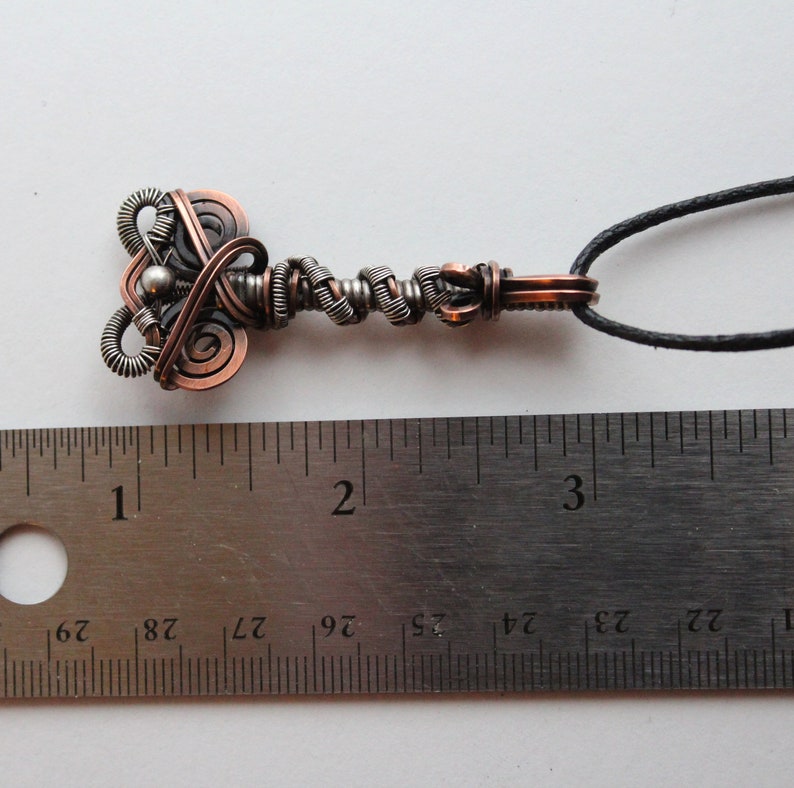 Norse Pagan Jewelry Sterling Silver and Copper Mjolnir Pendant Mixed Metal Thor/'s Hammer Necklace