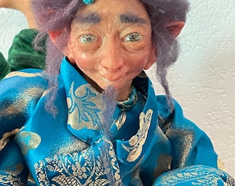 Handcrafted Strange Unique Doll: Quirky Collectible Weird Decor