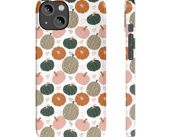 Cute Fall iPhone Case - Aesthetic Pumpkins Cell Phone Case - Fall Themed Phone Case for iPhone - Cute Pumpkins Phone Cover - Fall Phone Case