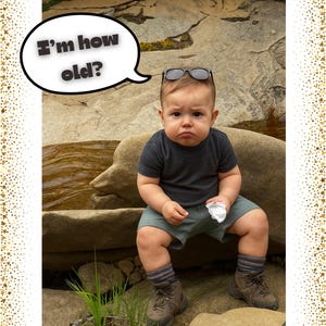 AI Baby Generator - Funny Birthday Card - Gag Gift for Adults - Viral AI Baby Pictures