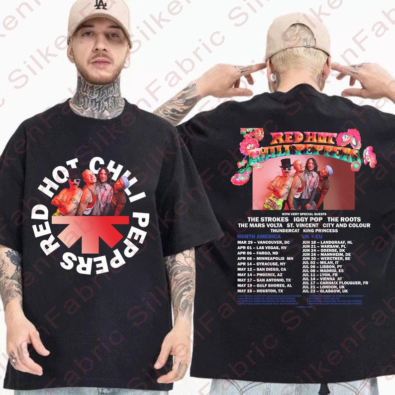 Red Hot Chili Peppers 2023 Tour Shirt, Red Hot Chili Peppers Concert 2023
