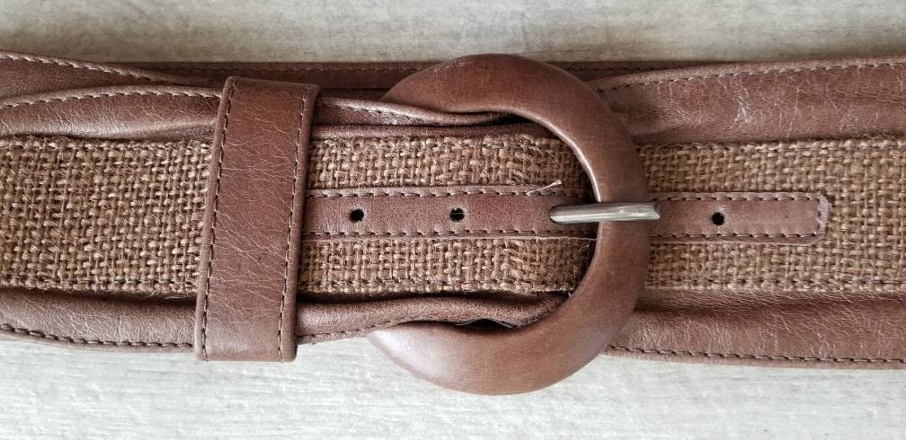 Women's Leather Waist Belt Brown distressed leather belt | Etsy