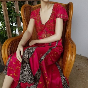IMPERIAL JADE  PINK  dres ,unique , handmade, ook,by Jarmolowska