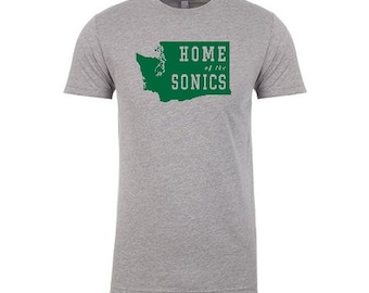 Sonics Grey t-shirt super Seattle  Sonics Tee t-shirt