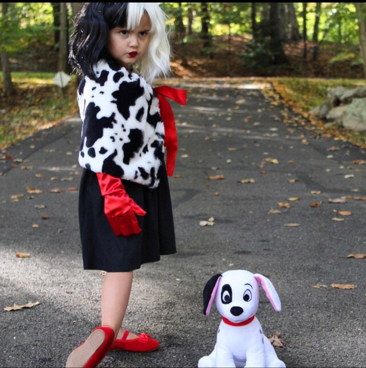 Disney Cruella De Vil Costume for Kids ? 101 Dalmatians size 7/8-