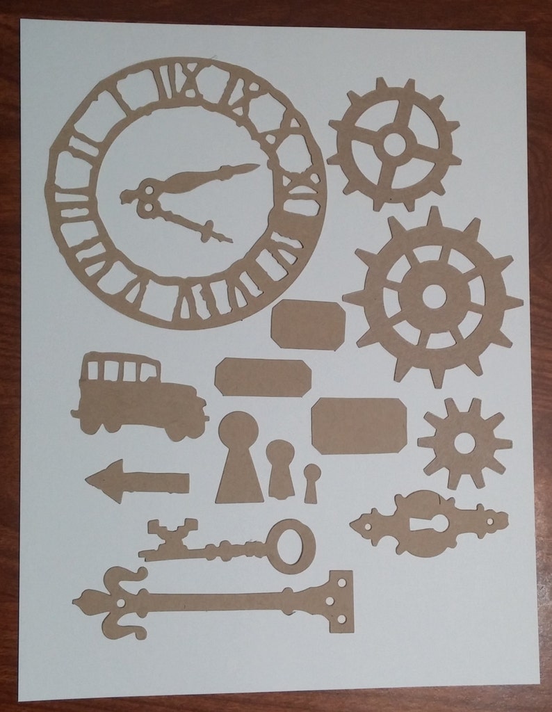 Style 2 3 1//8/" x 4 1//4/" {8} DECORATIVE ACCENTS Bare Chipboard Die Cuts