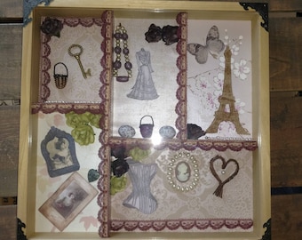 Shadow Box - Mixed Media - French Paris Style