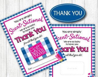 BATH & BODY Gift card holder. Thank You Card. 5x7" DIGITAL File. Employee appreciation, Birthday, Easy Gift. Printable Instant Download.