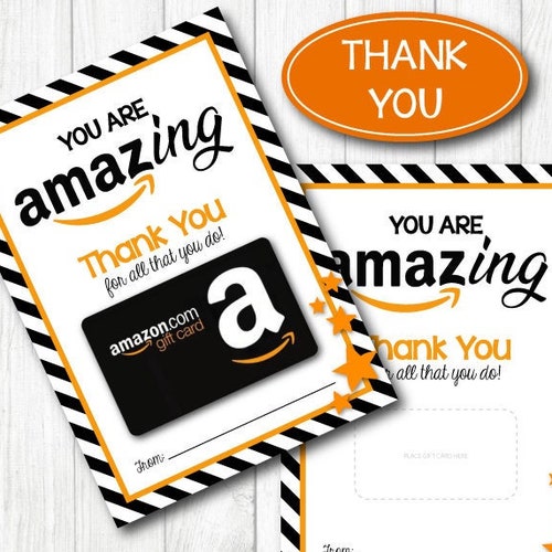 INSTANT DOWNLOAD Thank You for Being so Amazing Amazon Gift Etsy