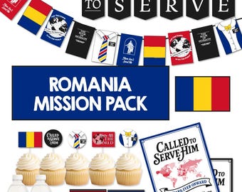 ROEMENI Missionary afscheidsfeestpakket | LDS Homecoming-decoratie | Banner Called to Serve | AFDRUKBAAR decor