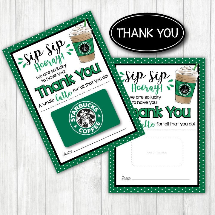 Starbucks Gift Card compliment-someone