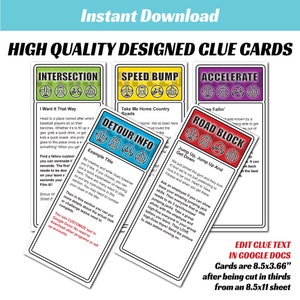 AMAZING RACE Party Pack PRINTABLE Editable Items Instant Download AMAZING RACE Party Pack PRINTABLE Editable Items Instant Download