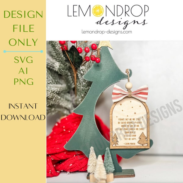 Eskimo Proverb Memorial Arch Ornament | DIGITAL FILE | Glowforge Laser Cut File | svg ai png | Christmas Gift | Family Gift | Memorial Gift