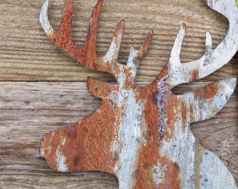 Deer Head - Corrugated Barn Tin