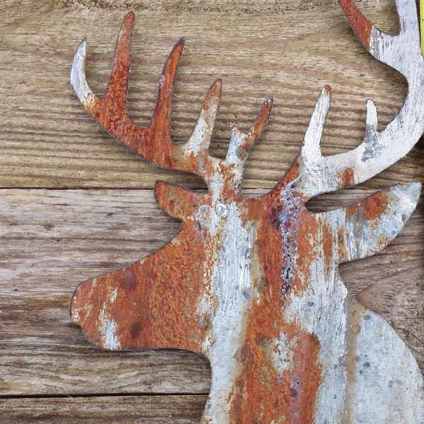 Deer Head - Corrugated Barn Tin