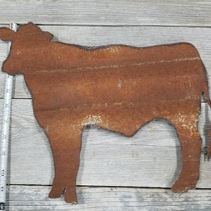 Cow - Corrugated Barn Tin