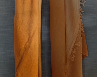 Orange Tie-Dye Orange Scarf – Boho Lightweight Cotton Scarf – Vibrant Summer Accessory – Unique Gift for Her
