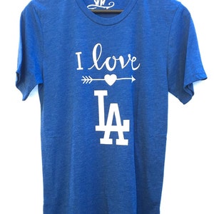 LA T-shirt. Love LA Unisex T-shirt. Dodgers T-shirt. Baseball T-shirt. Gift Friendly.