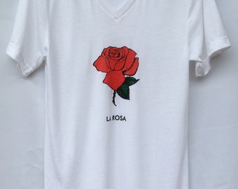 La Rosa T-shirt. The Flower T-shirt. La Flor. Gift Friendly