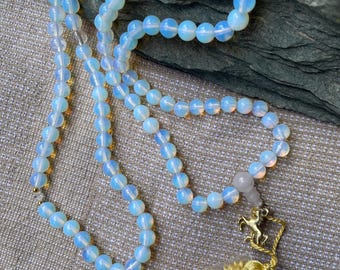 Opalita Mala, mala budista, piedra preciosa