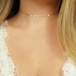 Ellie Choker, Silver Choker, Gold Choker, Dainty Gold Choker, Gold Chain Choker, Delicate Choker, Minimalist Choker, Thin Gold Choker