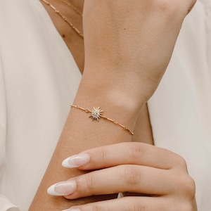 Goldie Bracelet, Minimalist Bracelet, Sun Bracelet, Dainty Gold Bracelet, Simple Gold Bracelet, Adjustable Bracelet, Sunburst Bracelet