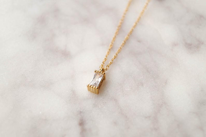 Remi Necklace, Gold Necklace, Dainty Gold Necklace, Tiny Gold Necklace, Simple Gold Necklace, Everyday Necklace, Minimalist Necklace image 6