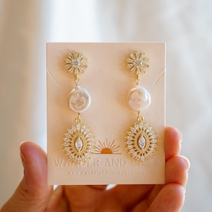 Greta Pearl Earrings main image 1