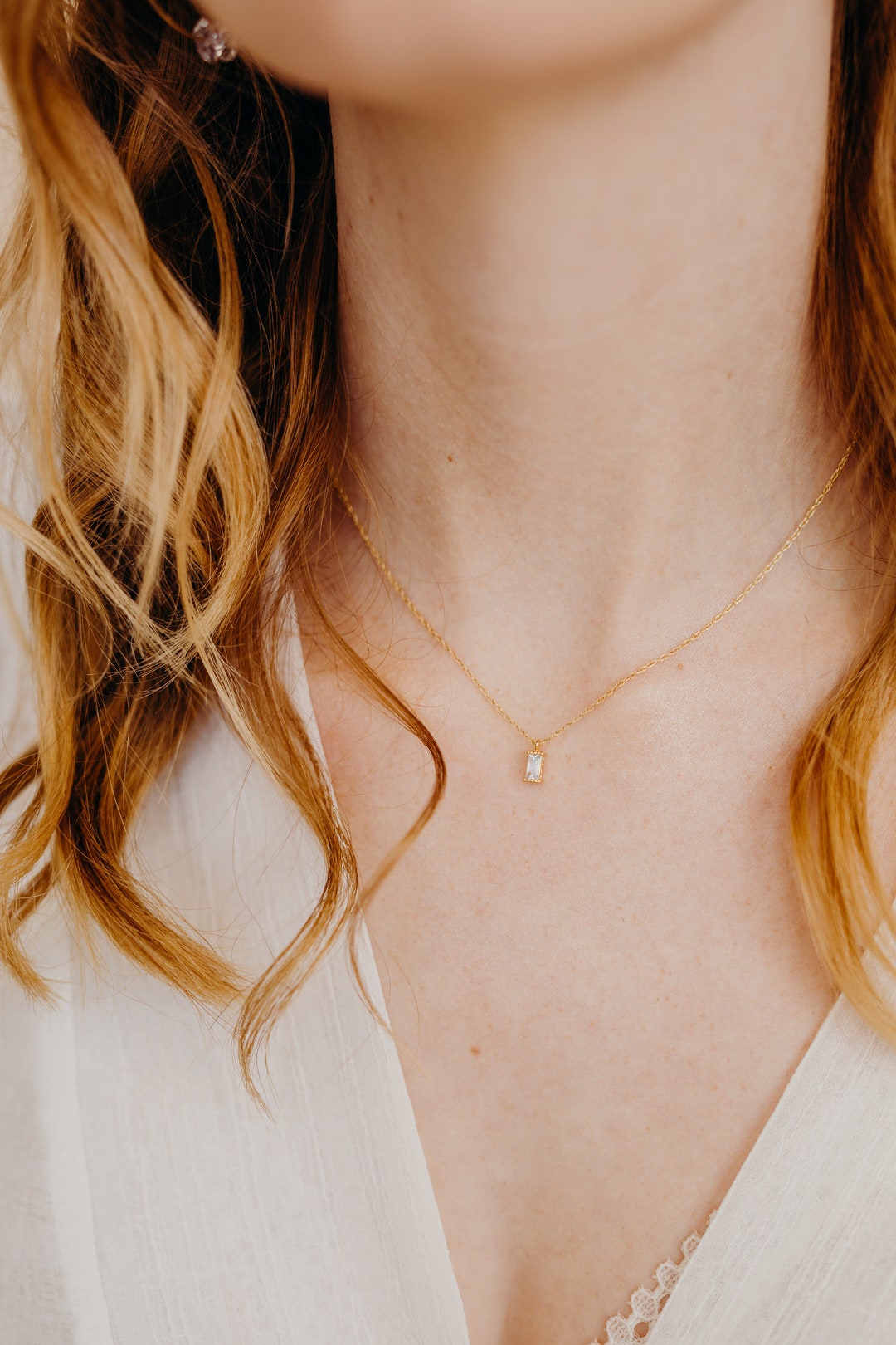 Remi Necklace, Gold Necklace, Dainty Gold Necklace, Tiny Gold Necklace