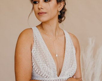 WINNIE Pearl Necklace Bridal Necklace 