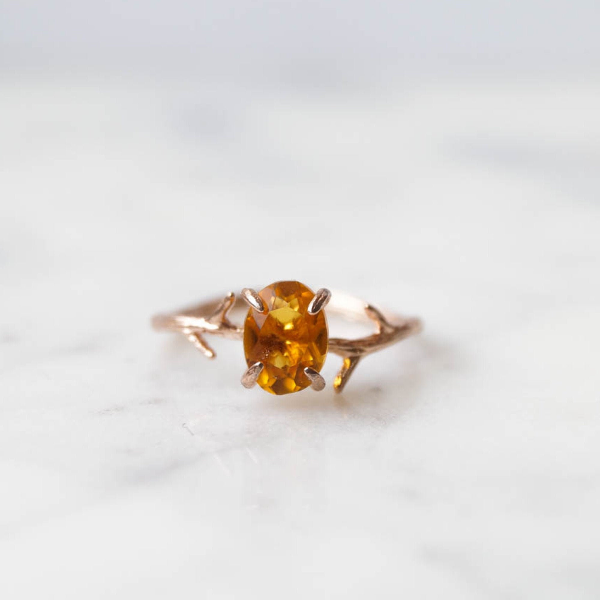 Amazon.com: Modern Contemporary Rings 10k Yellow Gold November Birthstone  Genuine Oval Citrine Gemstone Solitaire Ring - Size 4: Clothing, Shoes &  Jewelry