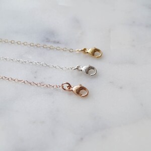 Upgrade Your Clasp, Lobster Clasp, 14k Gold Fill Clasp, Rose Gold Fill Clasp, Sterling Silver Clasp image 4