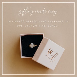 Emerald Green Ring, May Birthstone Ring, Green Stone Ring, Gemstone Ring, Crystal Ring, Dainty Ring, Gold Ring, Boho Ring, Rose Gold Ring image 10