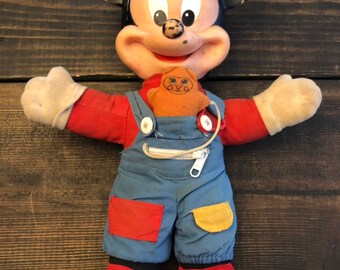 learning doll with zips and buttons