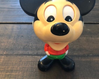 Vintage Mattel 1976 Mickey Mouse talking pull toy