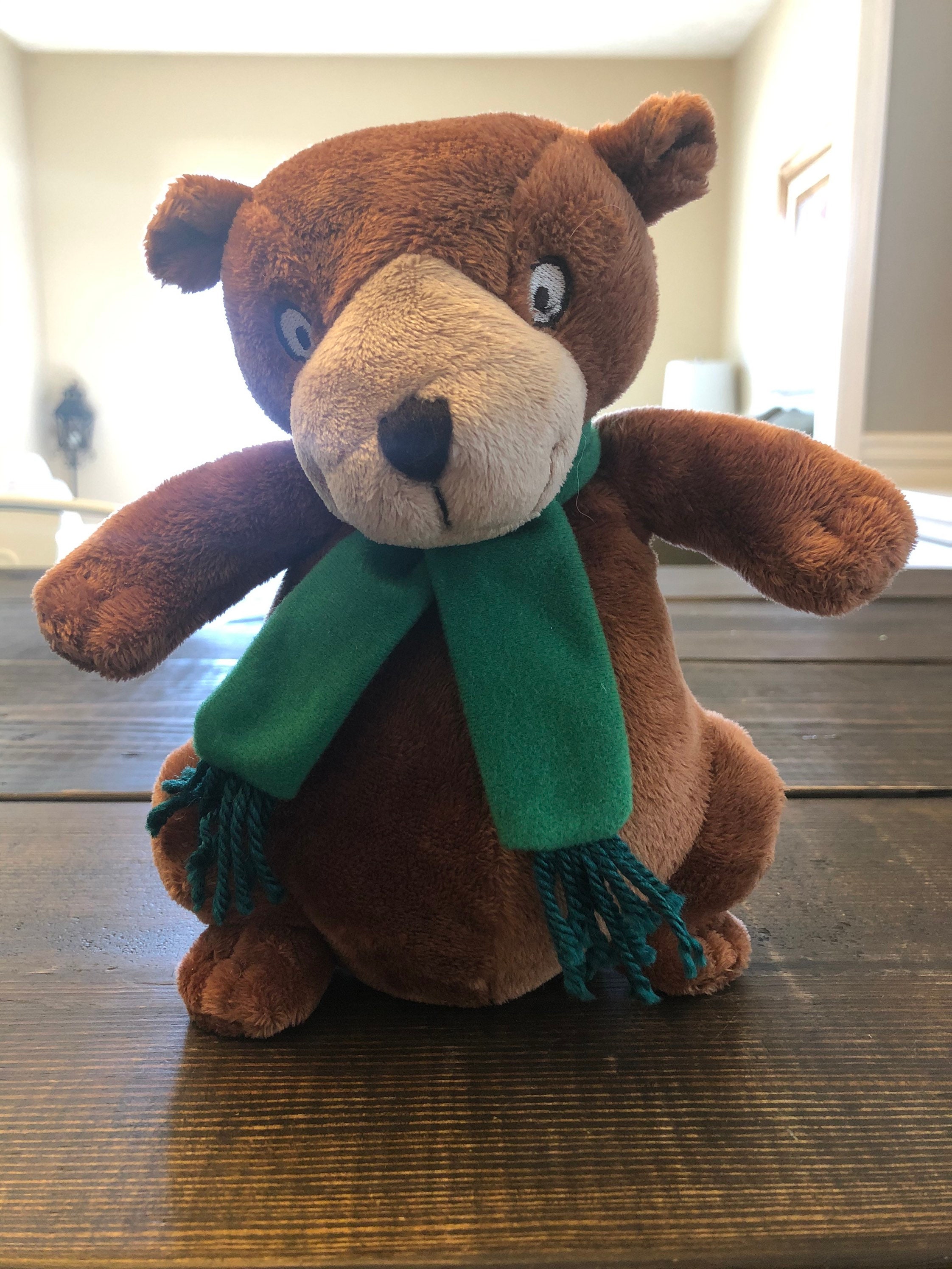 Kohl's Cares 'you're All My Favorites' Brown Bear With Green Scarf