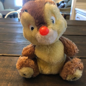 Vintage Walt Disney  8” Stuffed Plush DALE Made in Korea