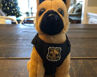 stuffed police dog