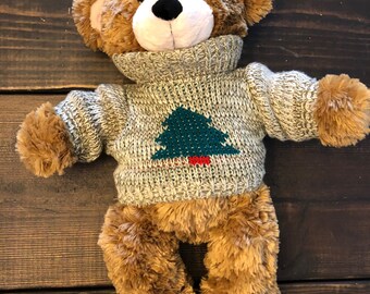 Build a Bear Plush Christmas Teddy Bear Stuffed Animal.