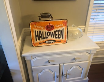 Halloween Jack o lantern Platter Large Tray 100% Melamine Classic Retro Look