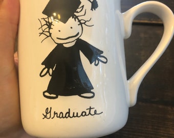 Graduate Grad Coffee Mug Cup Tea Children Of The Inner Light Marci Enesco Black