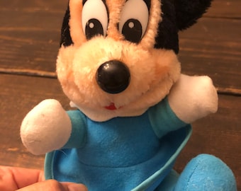 Vintage Christmas Carol Minnie Mouse Plush Stuffed Animal