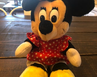 Vintage Minnie Mouse Plush Official Disney World parks