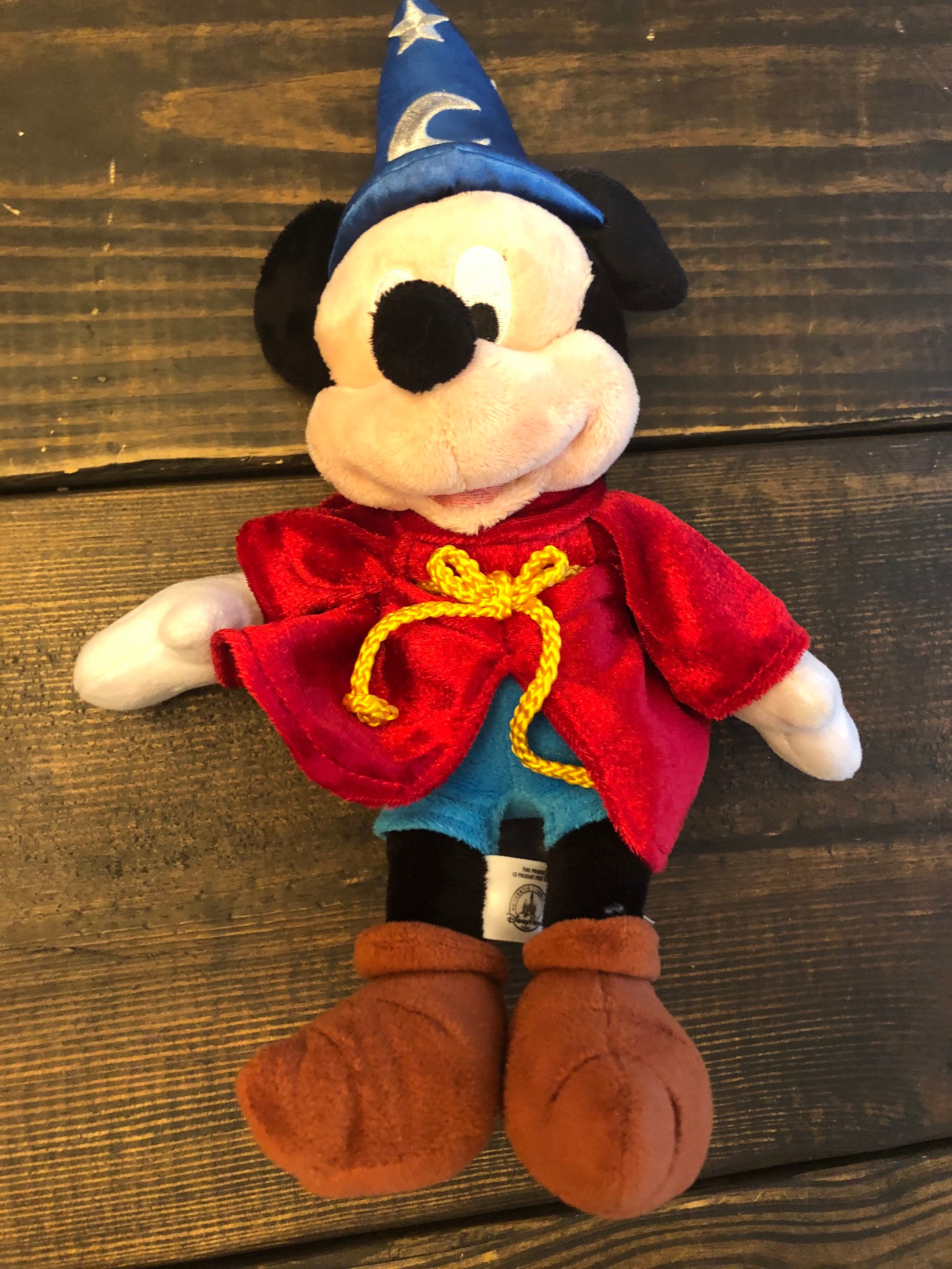 Disney Parks Mickey Mouse Sorcerer Hat Fantasia Plush 