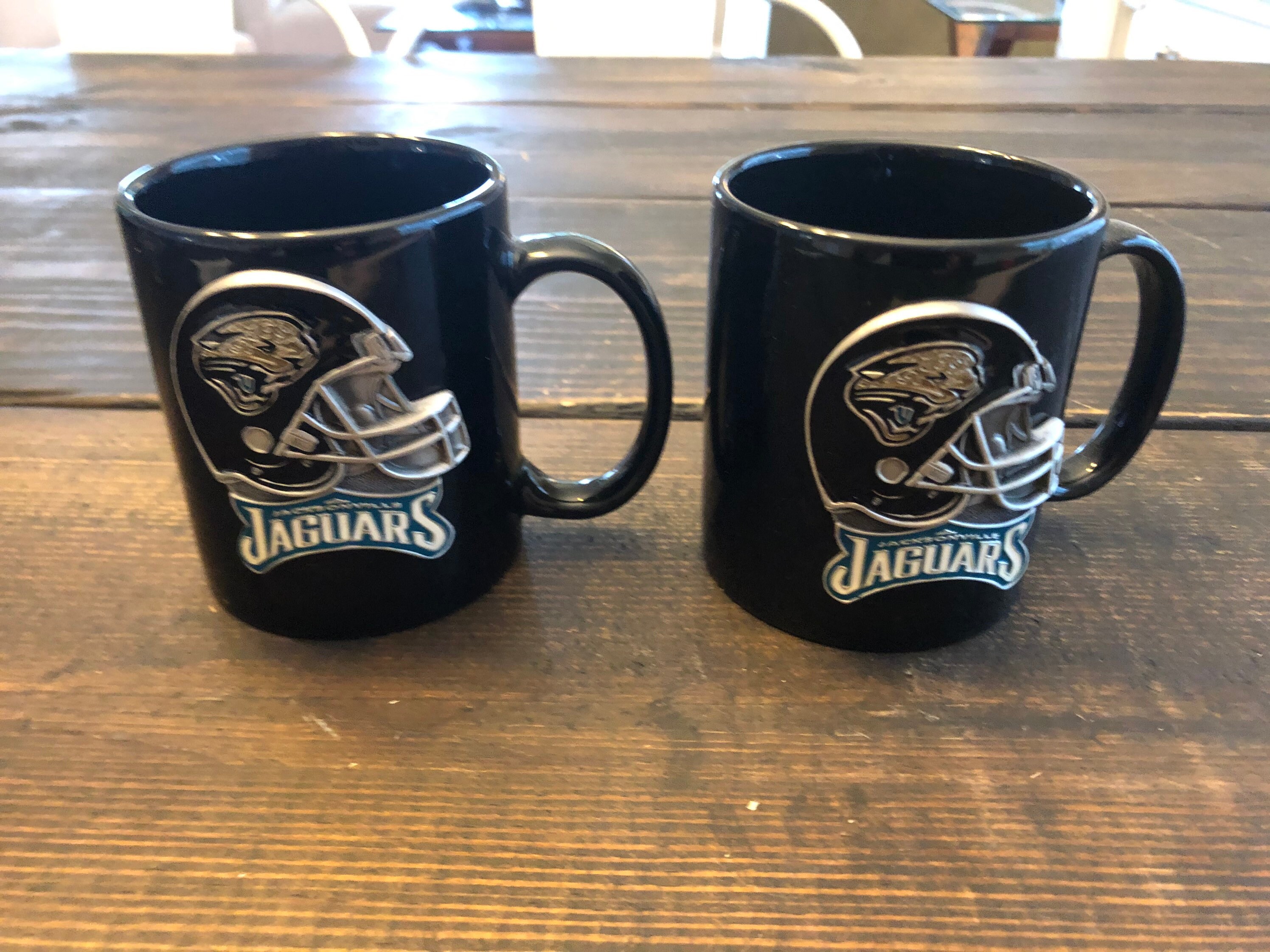 Pair of Jacksonville Jaguars Coffee Mugs Black Etsy